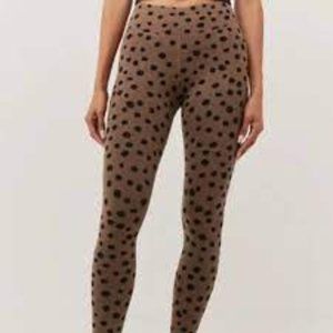 pact Husk Cheetah PureFit organic cotton leggings - M.